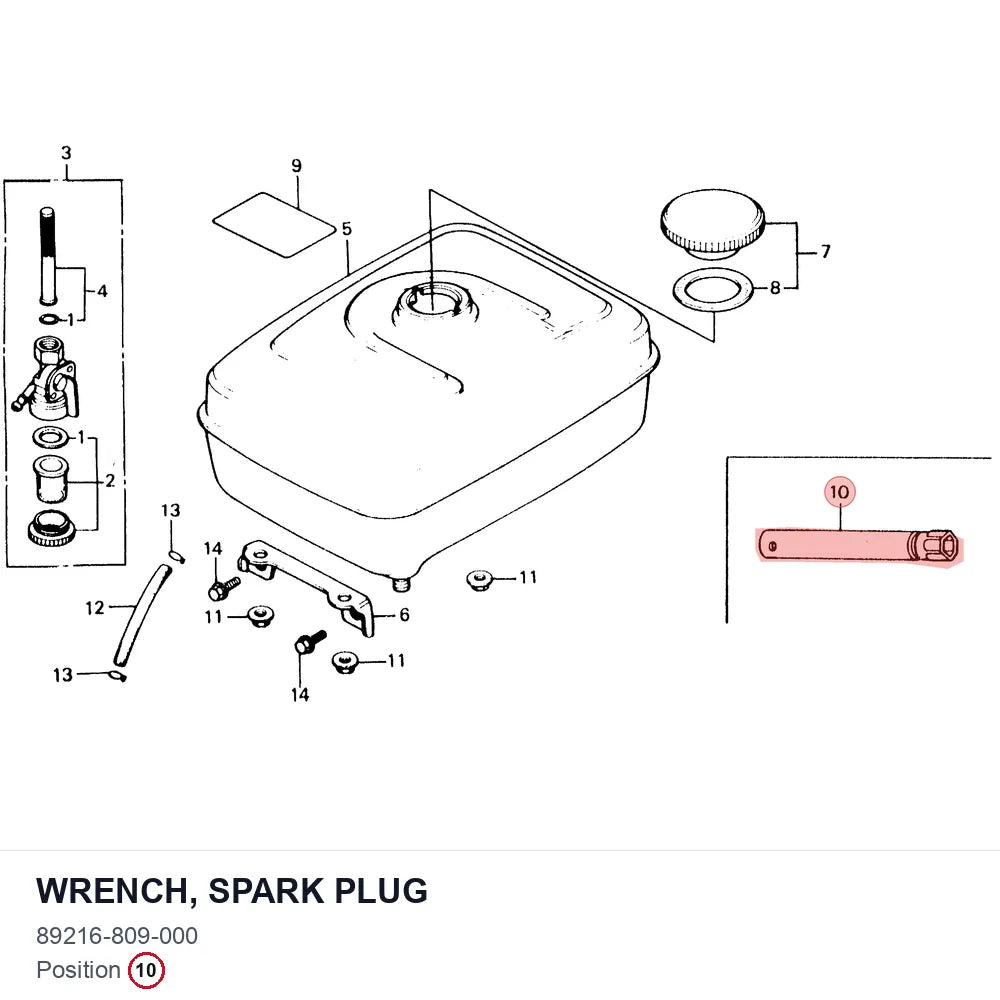 WRENCH, SPARK PLUG