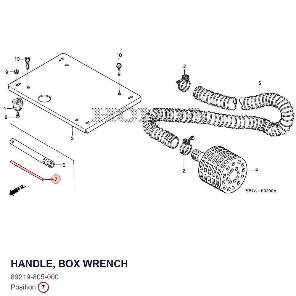 HANDLE, BOX WRENCH