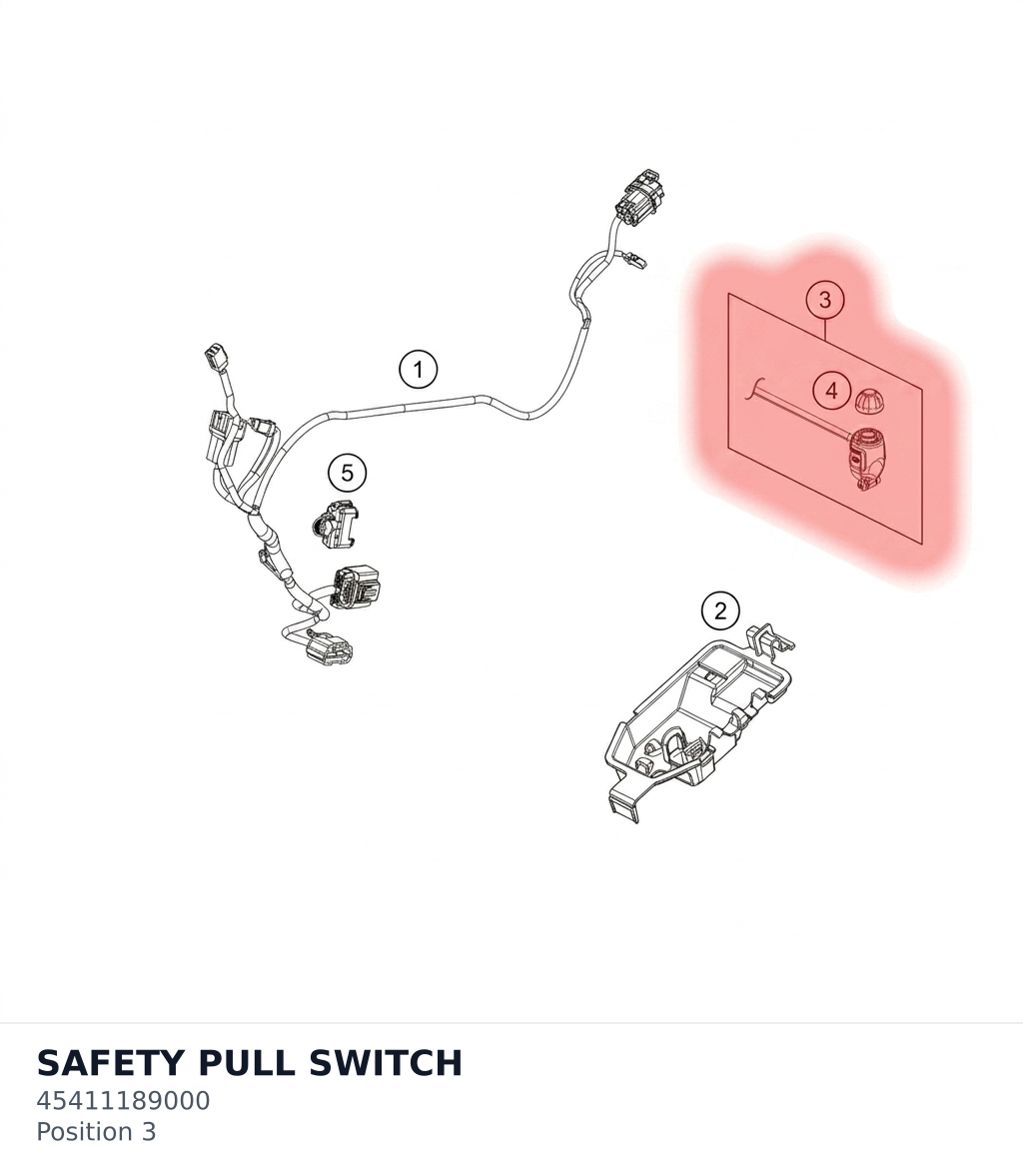 Diagram preview: SAFETY PULL SWITCH (45411189000)