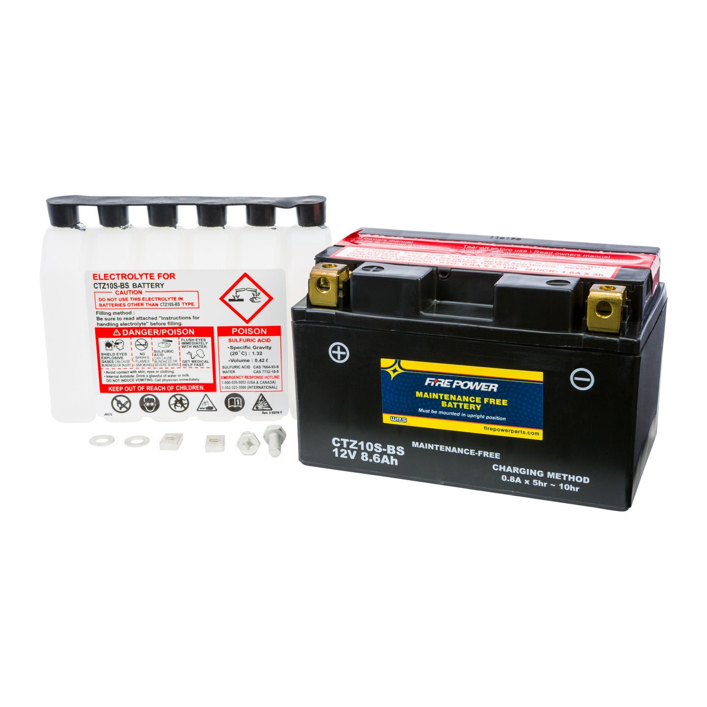 Fire Power Maintenance Free Sealed Battery CTZ10S-BS
