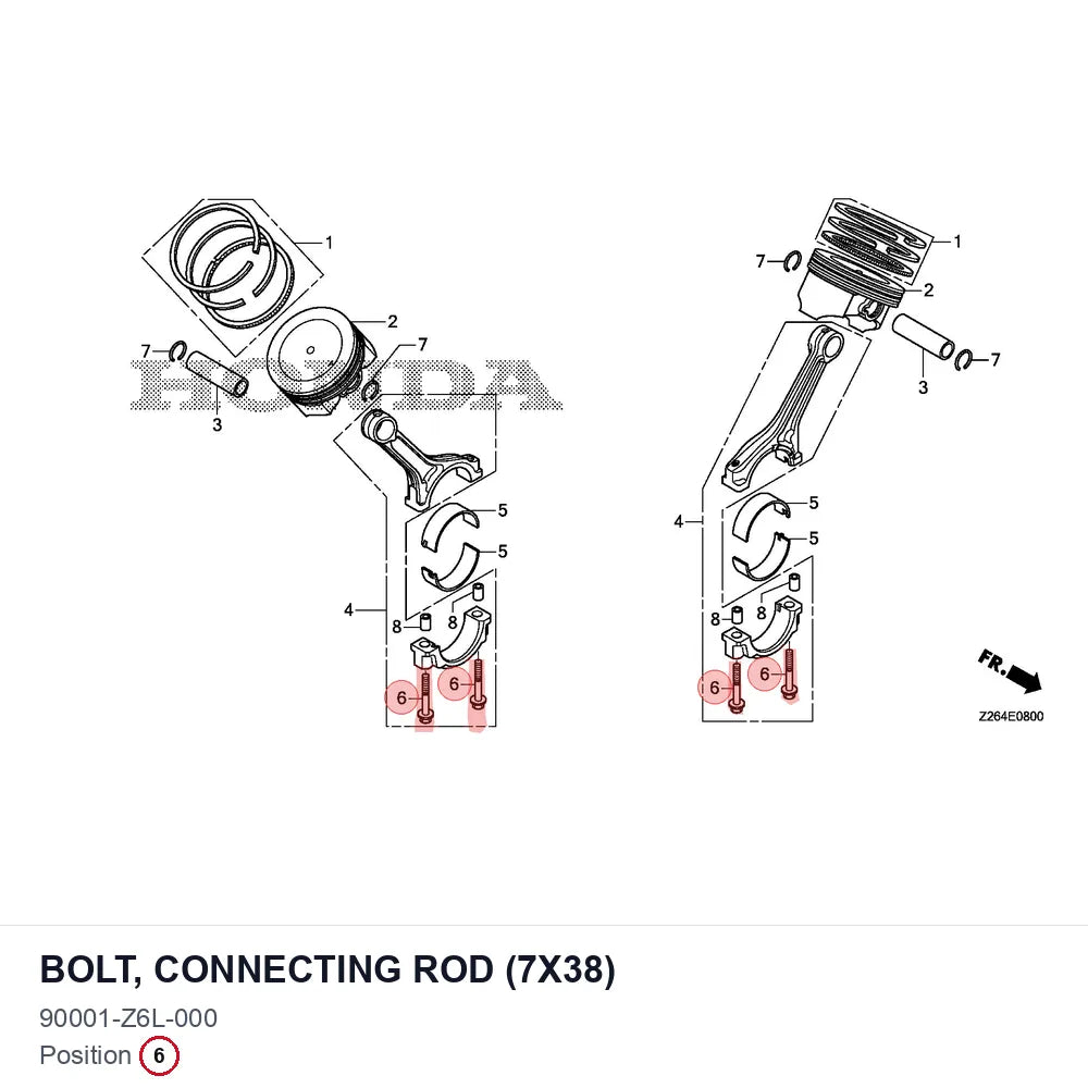 BOLT, CONNECTING ROD (7X38)