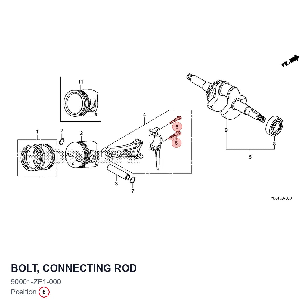 BOLT, CONNECTING ROD