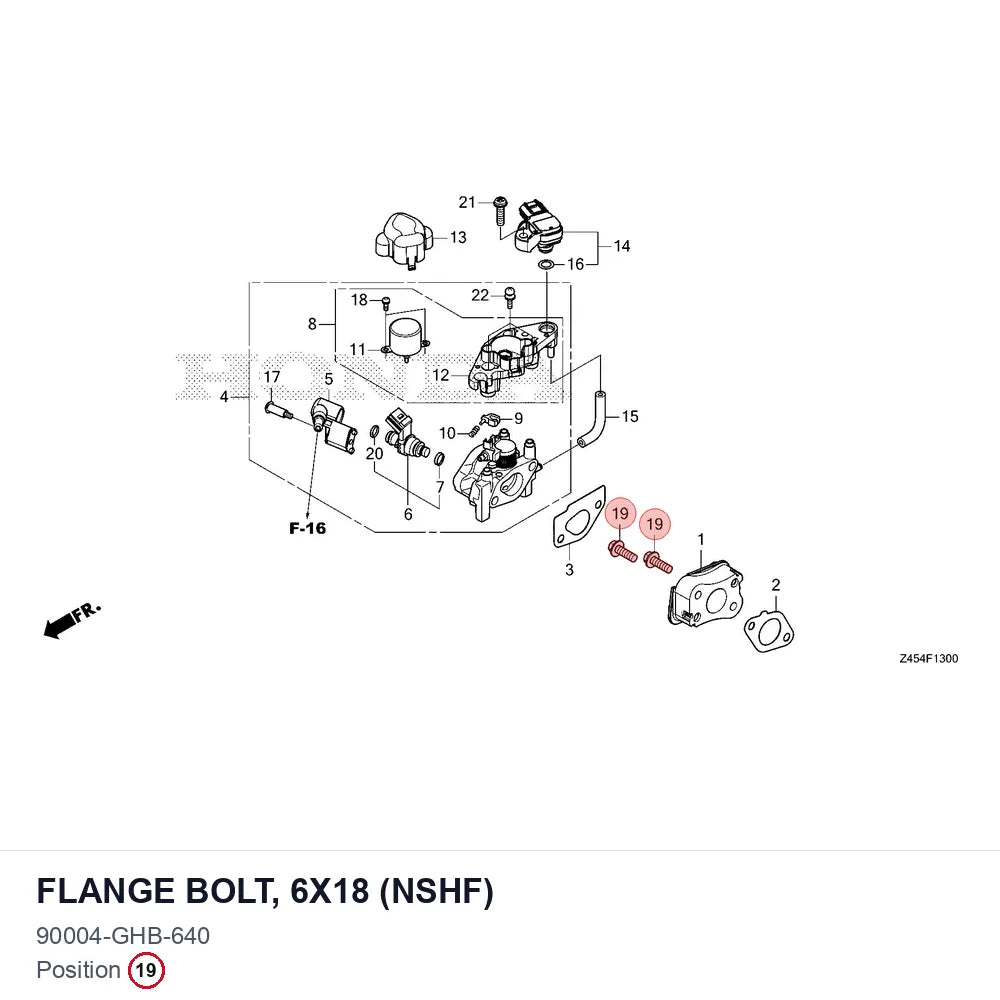 FLANGE BOLT, 6X18 (NSHF)