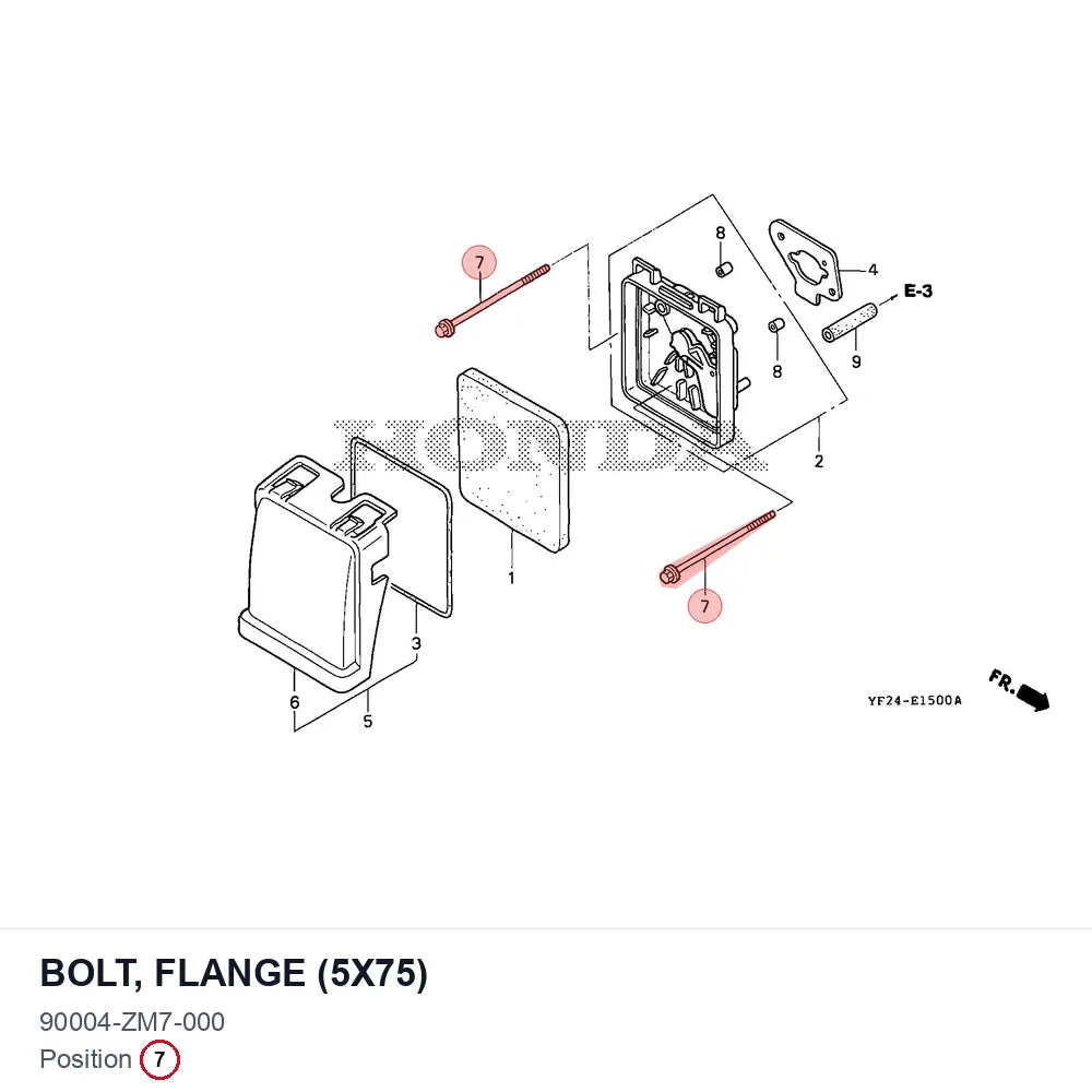 BOLT, FLANGE (5X75)