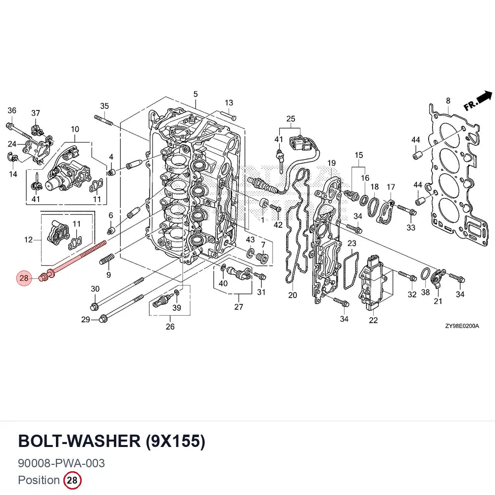 BOLT-WASHER (9X155)