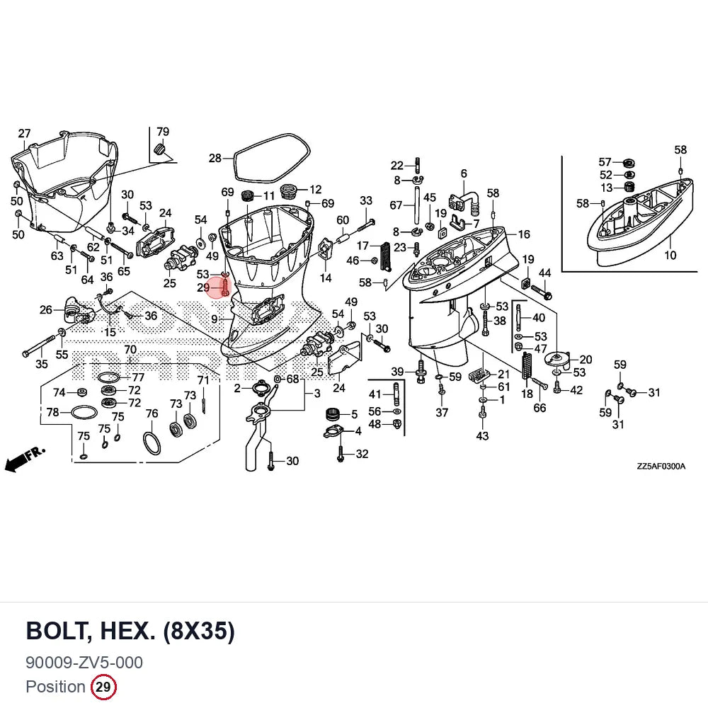 BOLT, HEX. (8X35)