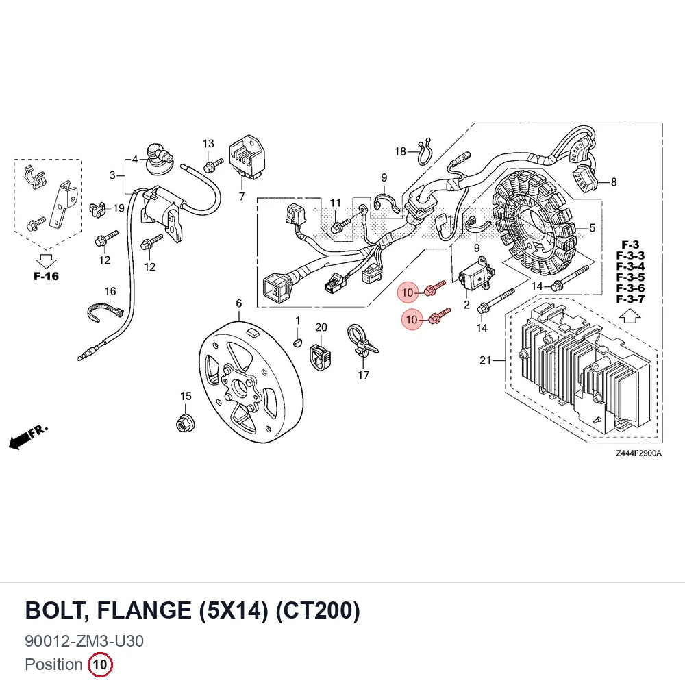 BOLT, FLANGE (5X14) (CT200)