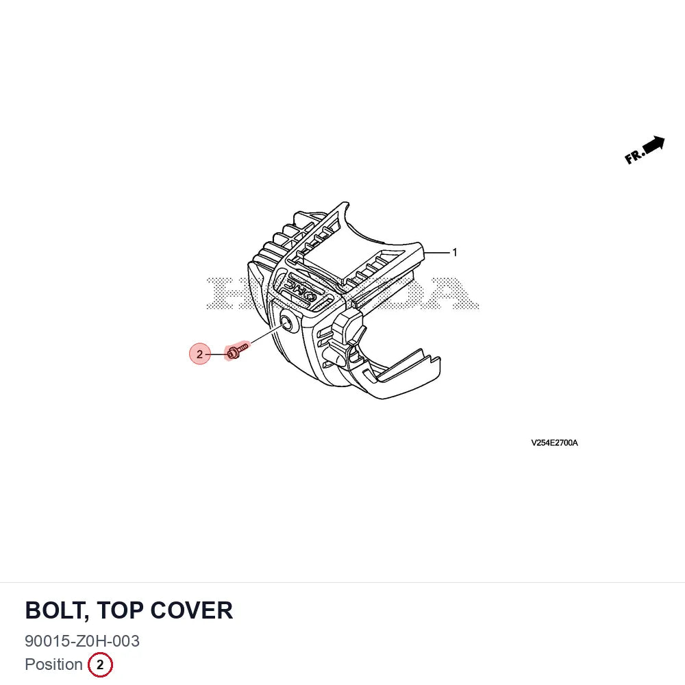 BOLT, TOP COVER