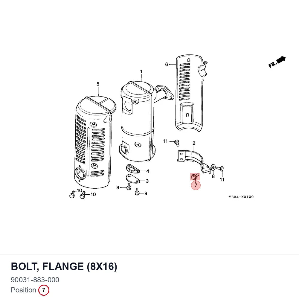 BOLT, FLANGE (8X16)