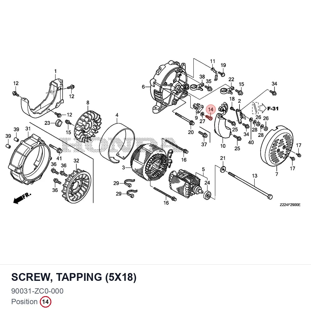 SCREW, TAPPING (5X18)