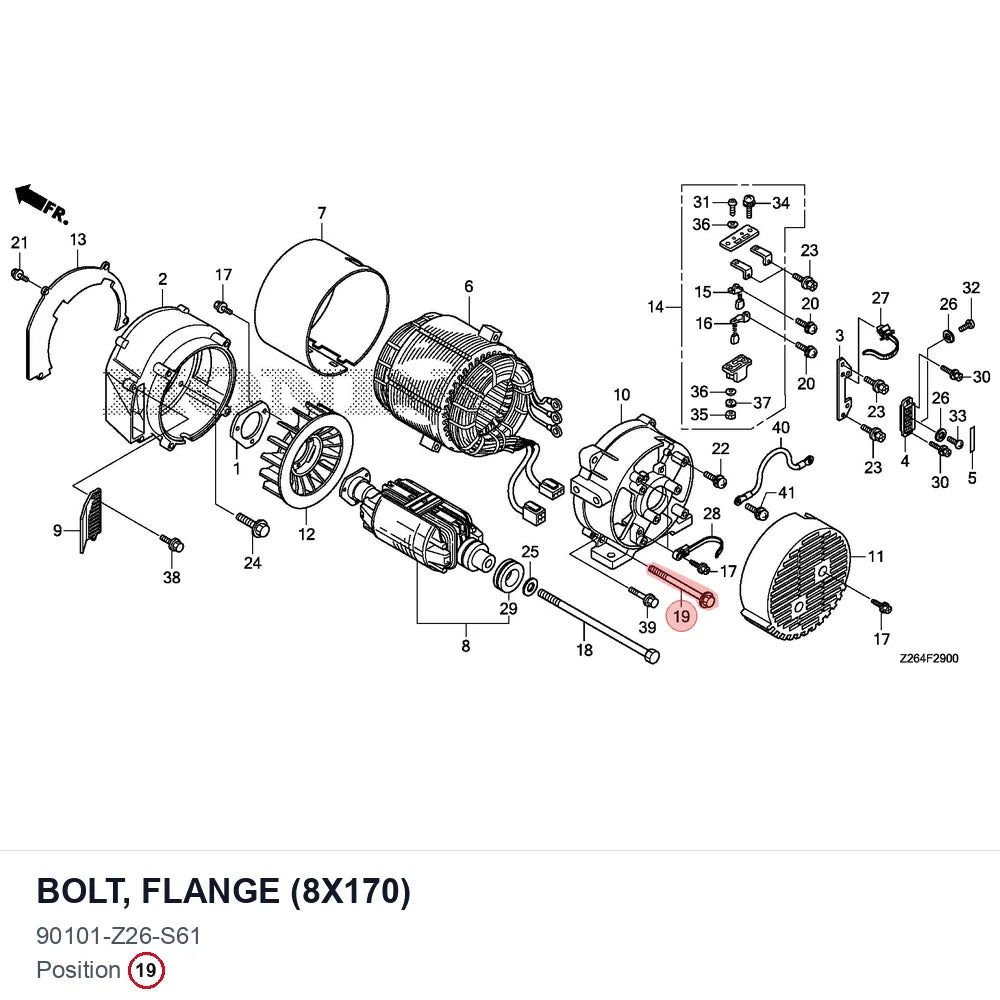 BOLT, FLANGE (8X170)