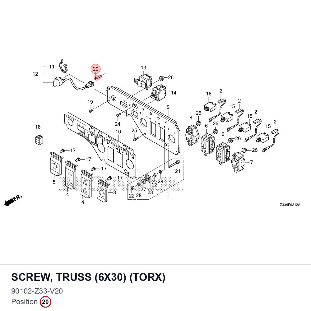 SCREW, TRUSS (6X30) (TORX)