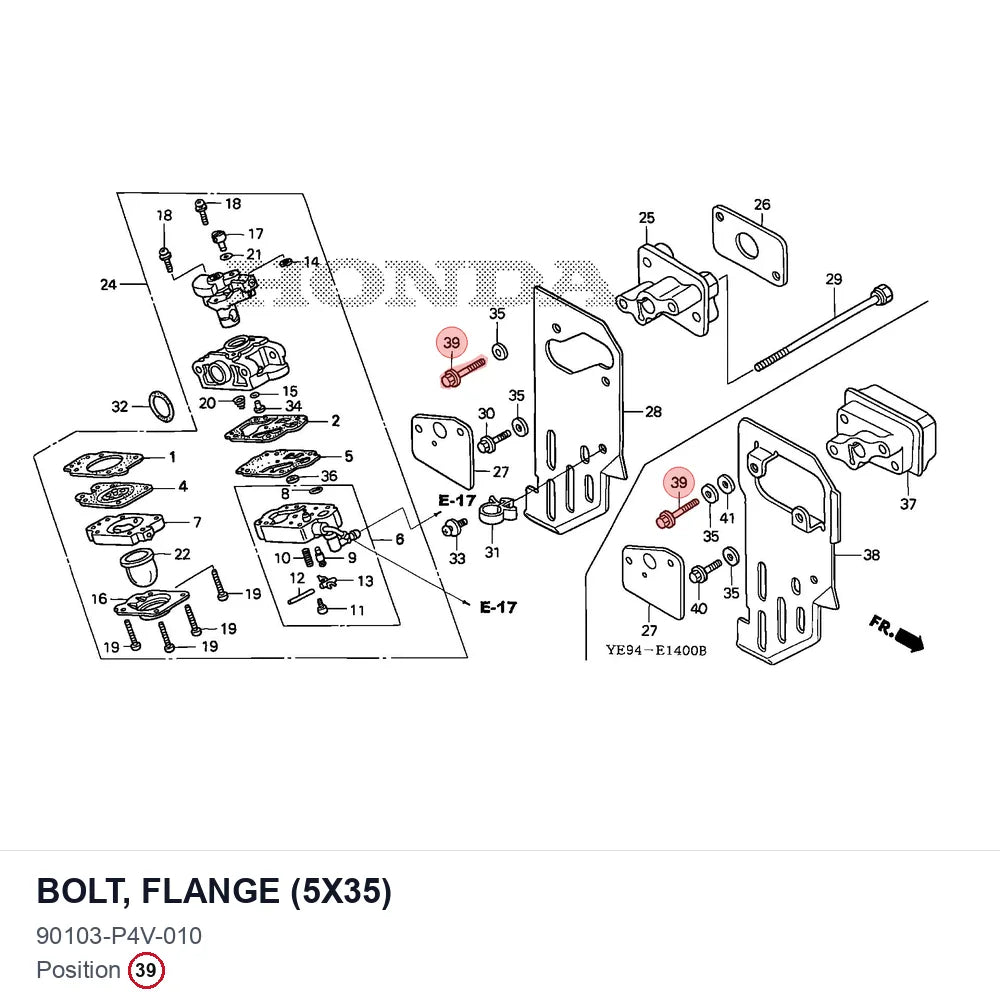 BOLT, FLANGE (5X35)