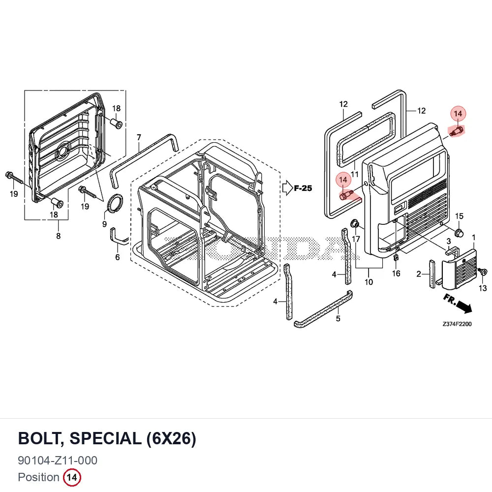 BOLT, SPECIAL (6X26)