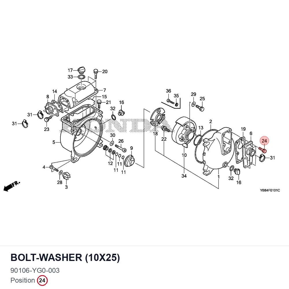 BOLT-WASHER (10X25)