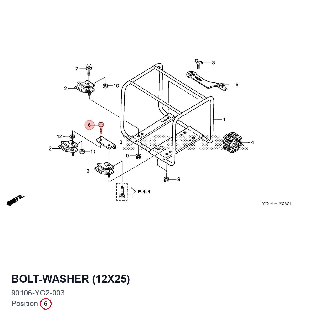 BOLT-WASHER (12X25)