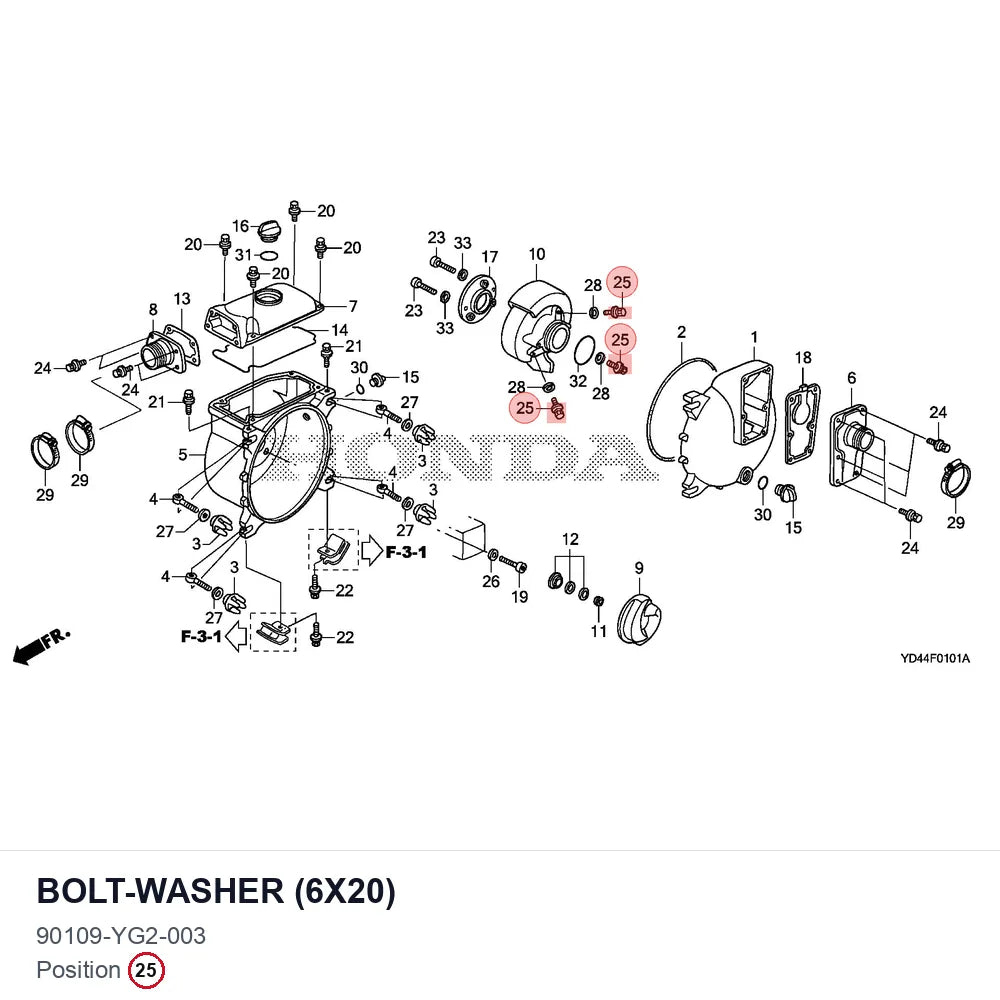BOLT-WASHER (6X20)