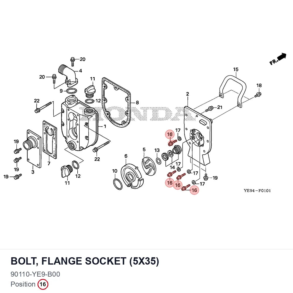 BOLT, FLANGE SOCKET (5X35)