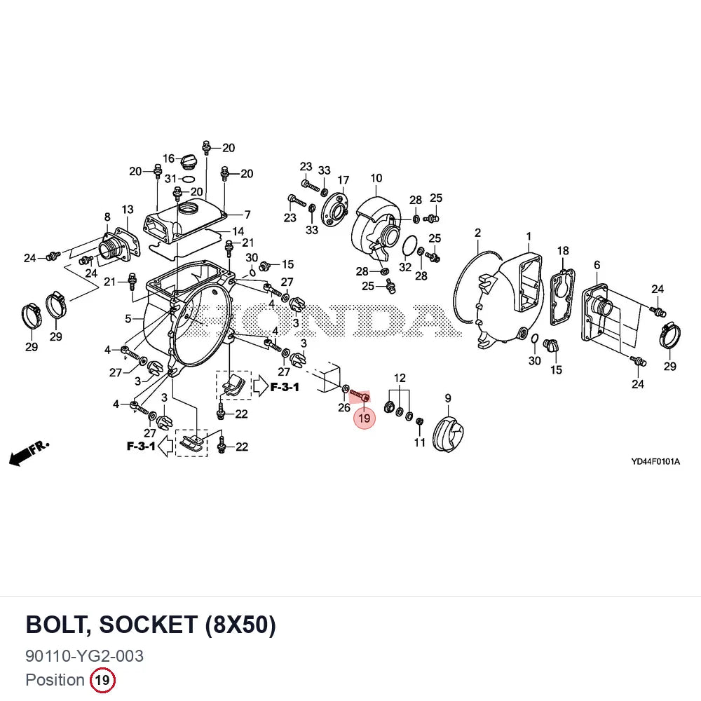 BOLT, SOCKET (8X50)