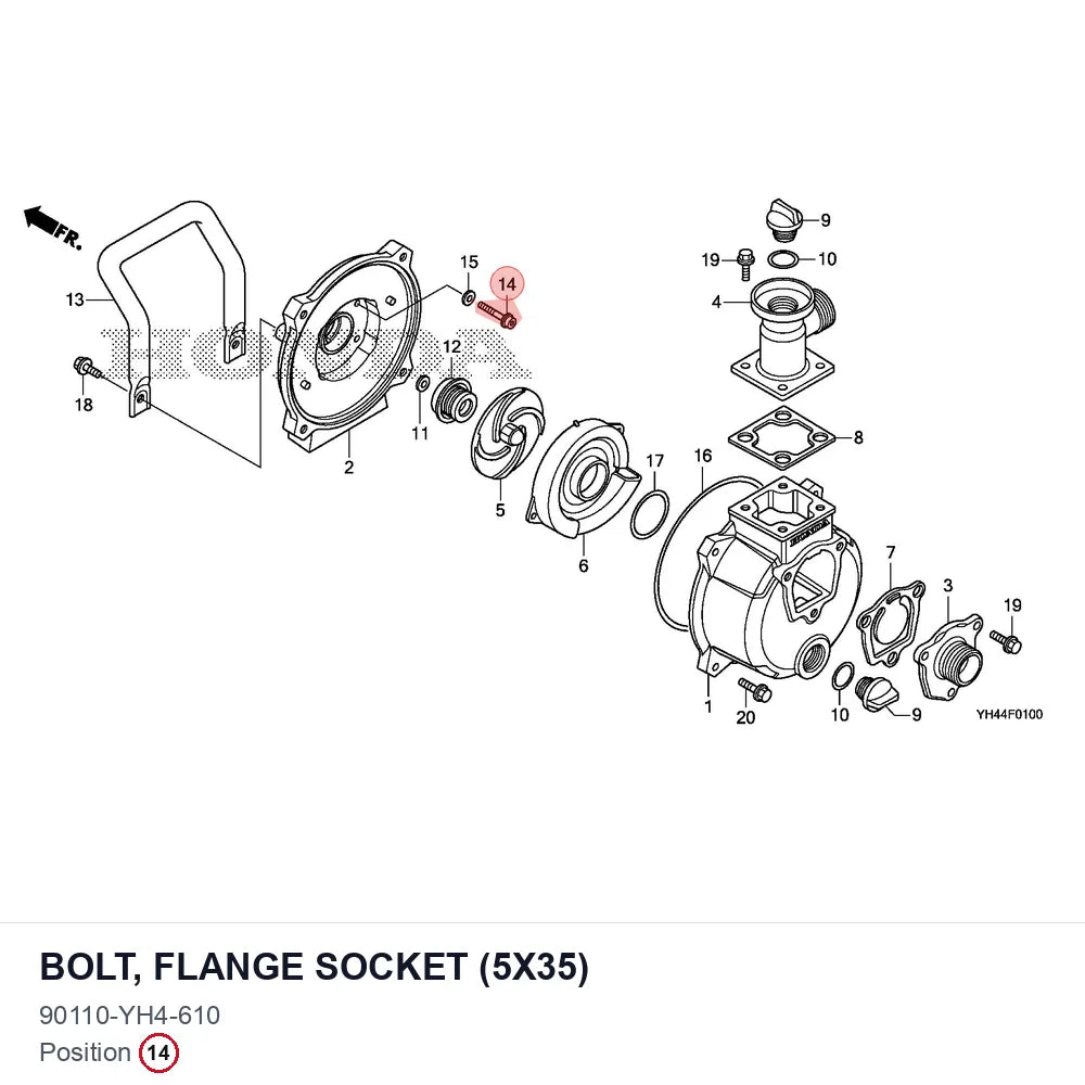 BOLT, FLANGE SOCKET (5X35)