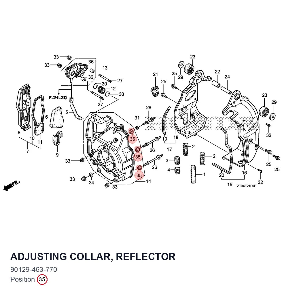 Adjusting Collar, Reflector