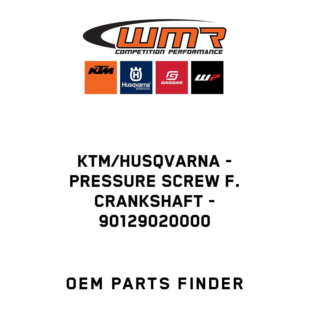 PRESSURE SCREW F. CRANKSHAFT