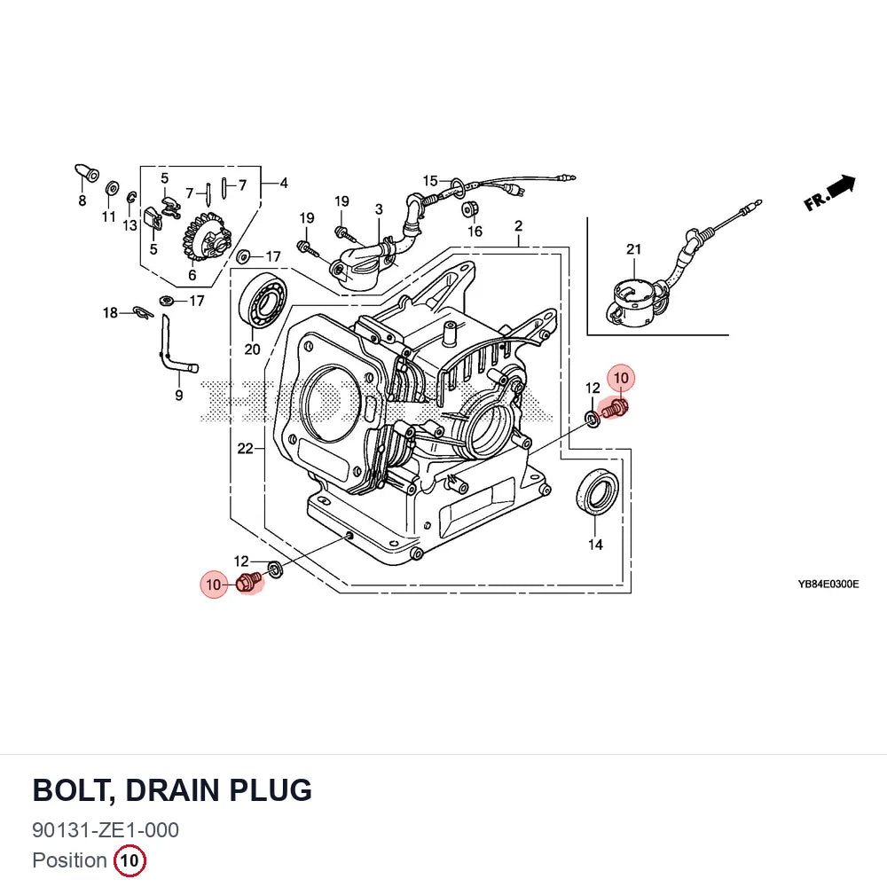Bolt, Drain Plug
