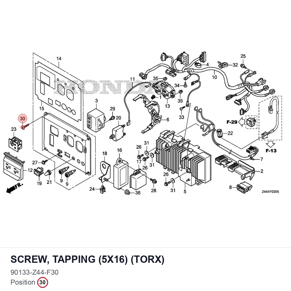 SCREW, TAPPING (5X16) (TORX)