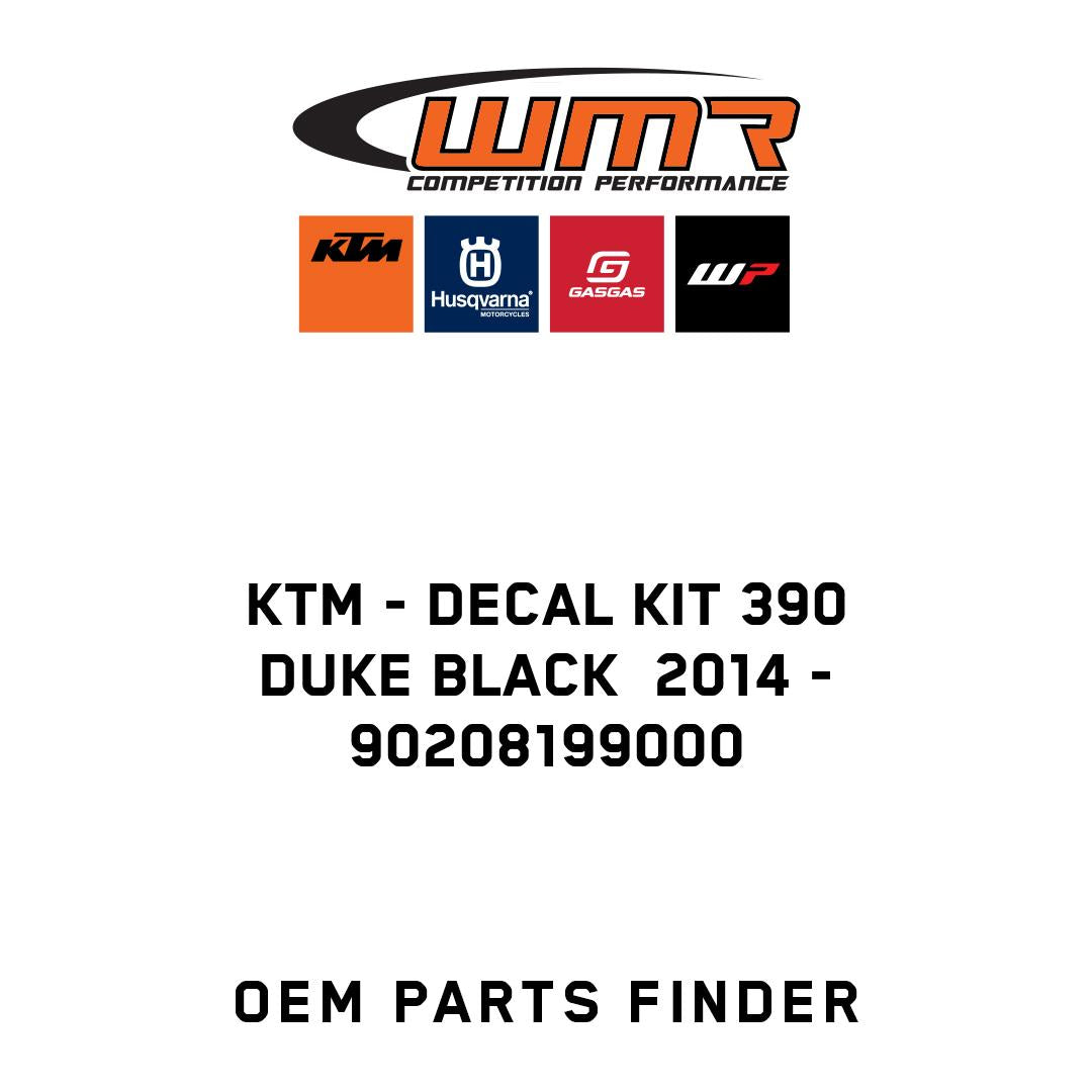 DECAL KIT 390 DUKE BLACK  2014