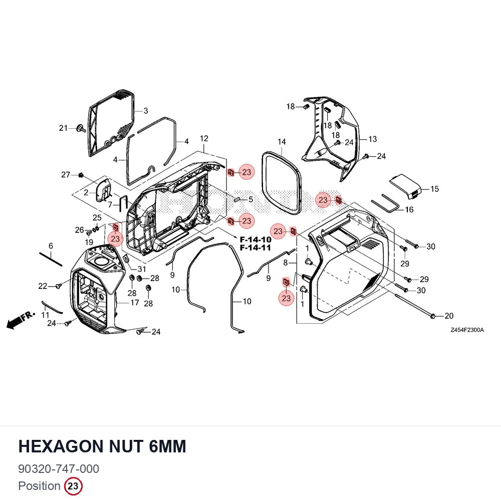 Hexagon Nut 6mm