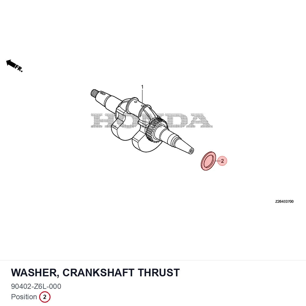 WASHER, CRANKSHAFT THRUST