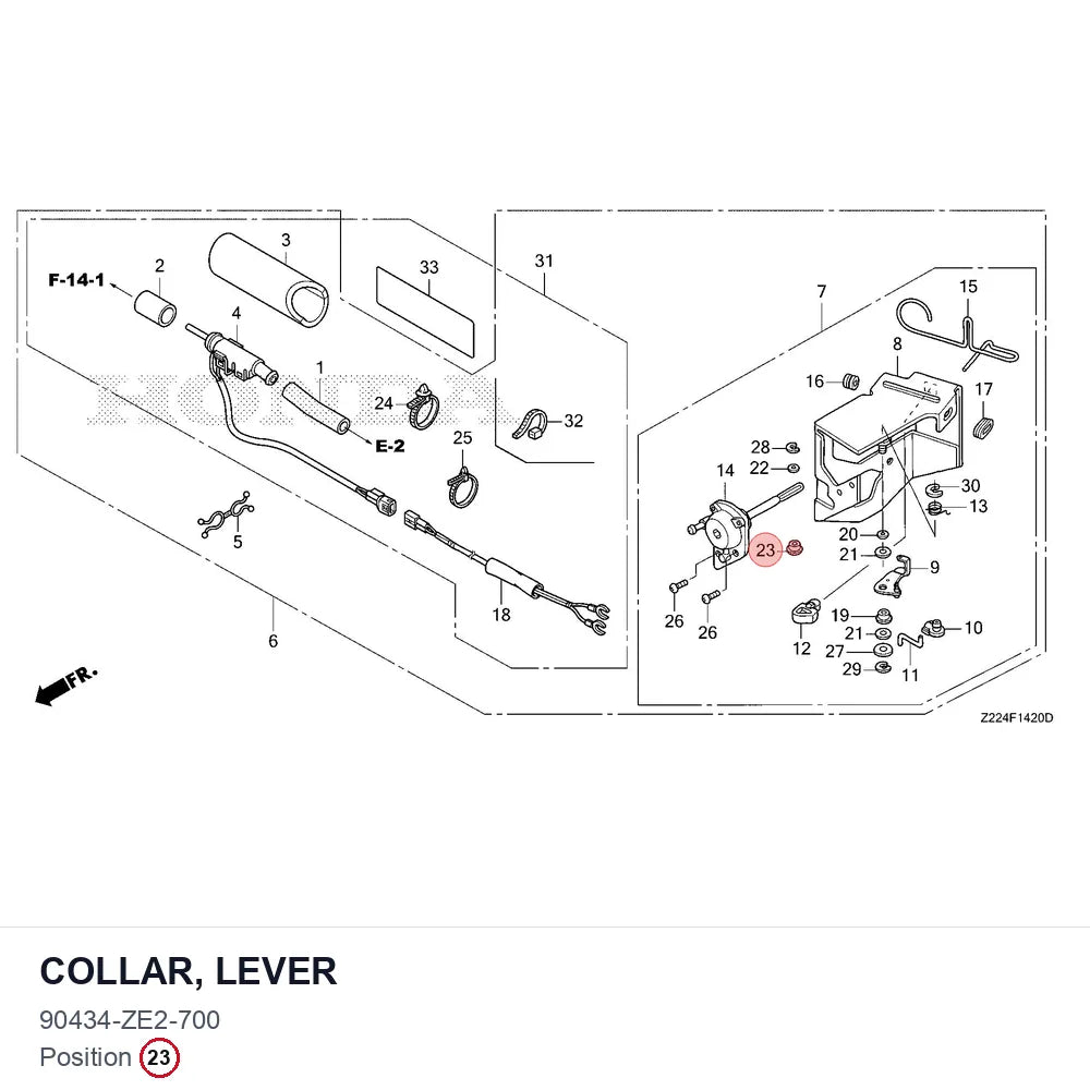 COLLAR, LEVER