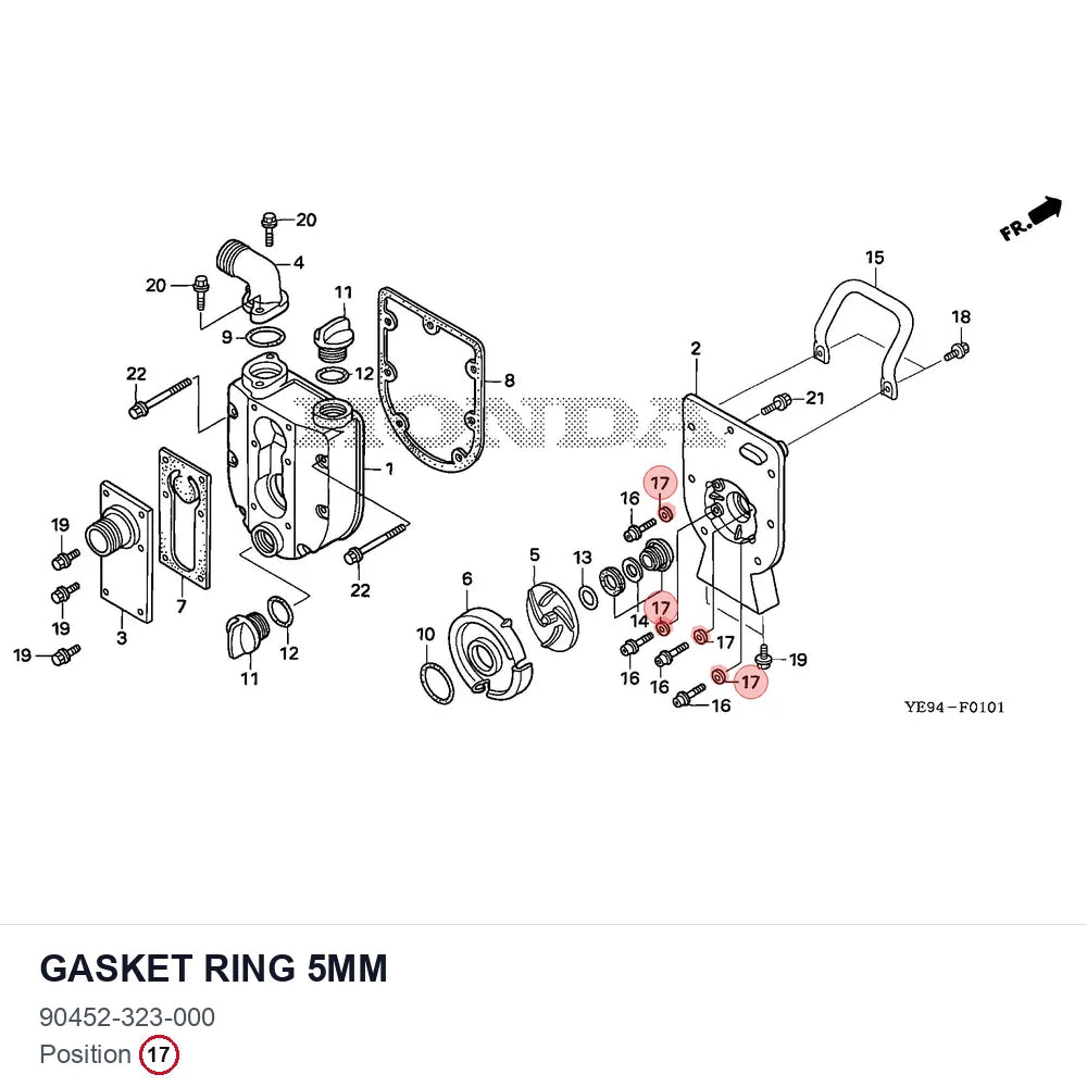 Gasket ring 5mm