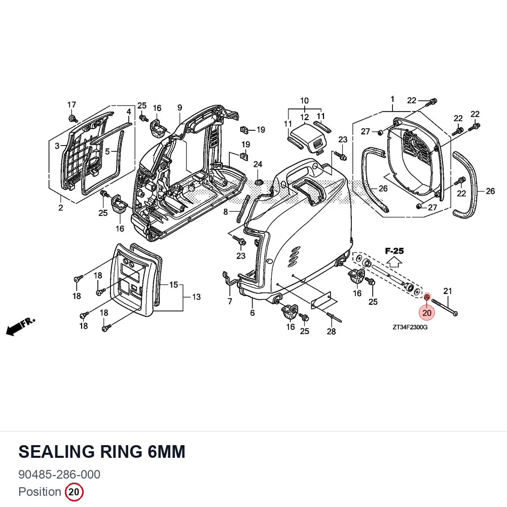 Sealing ring 6mm