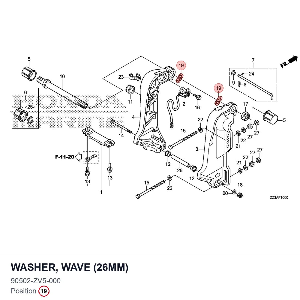 WASHER, WAVE (26MM)