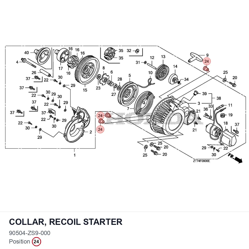 COLLAR, RECOIL STARTER