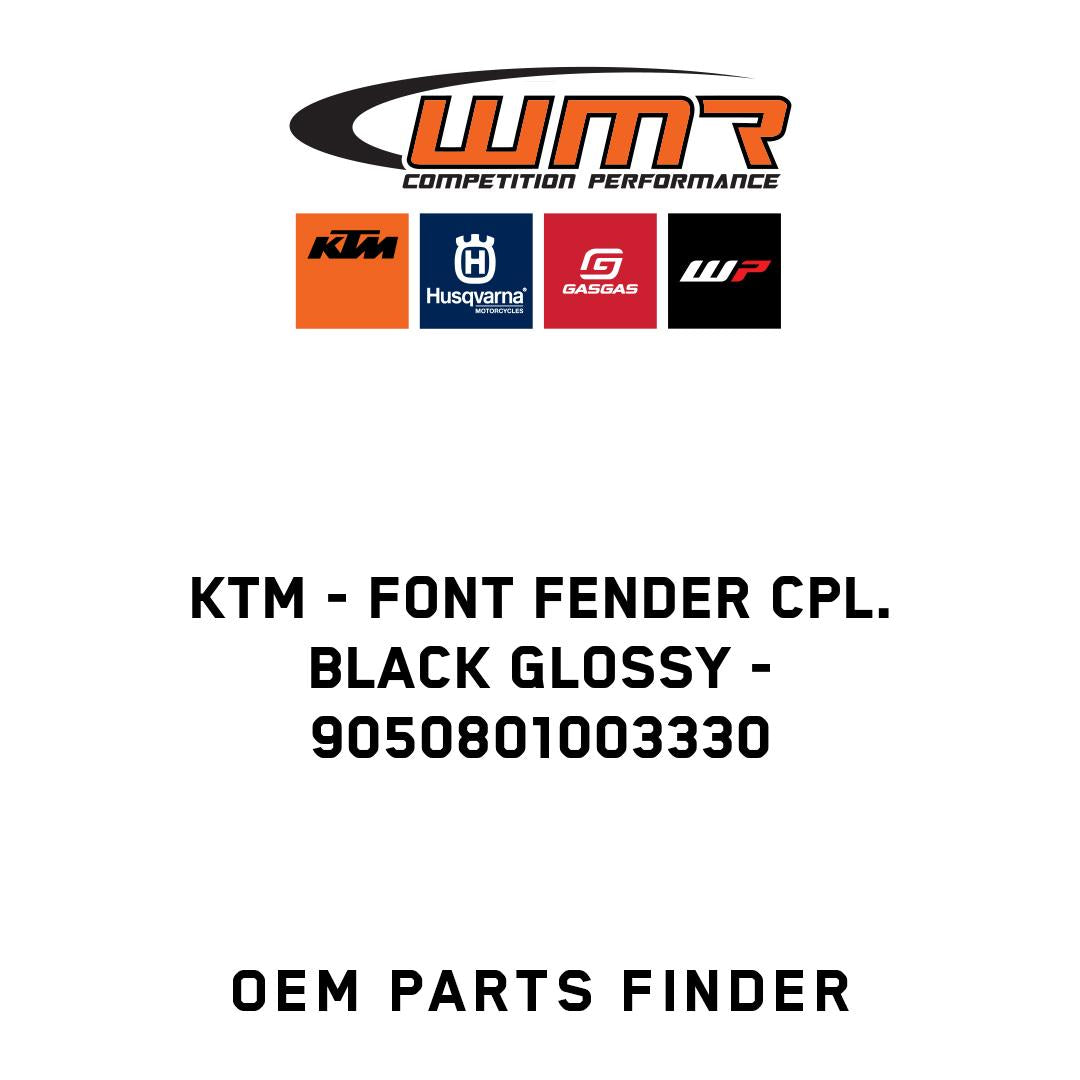 Font fender cpl. black glossy
