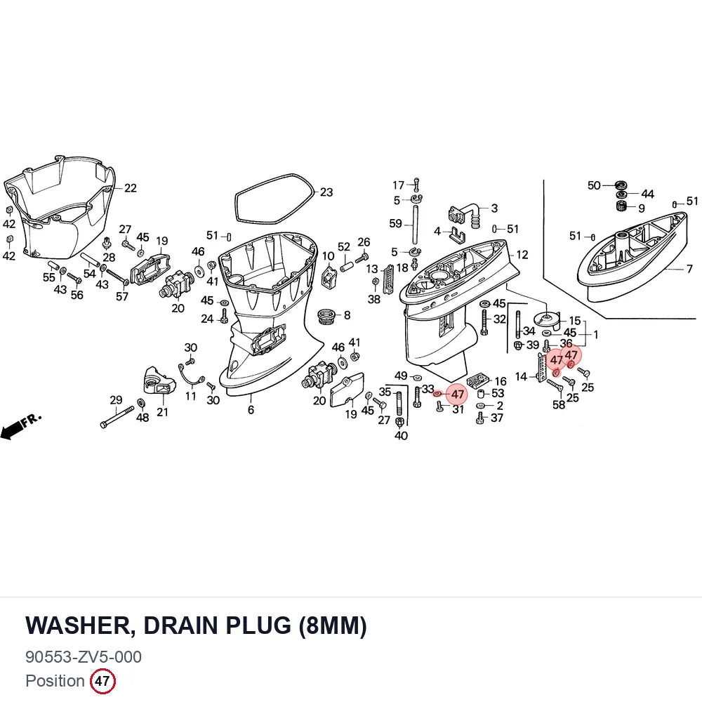 WASHER, DRAIN PLUG (8MM)