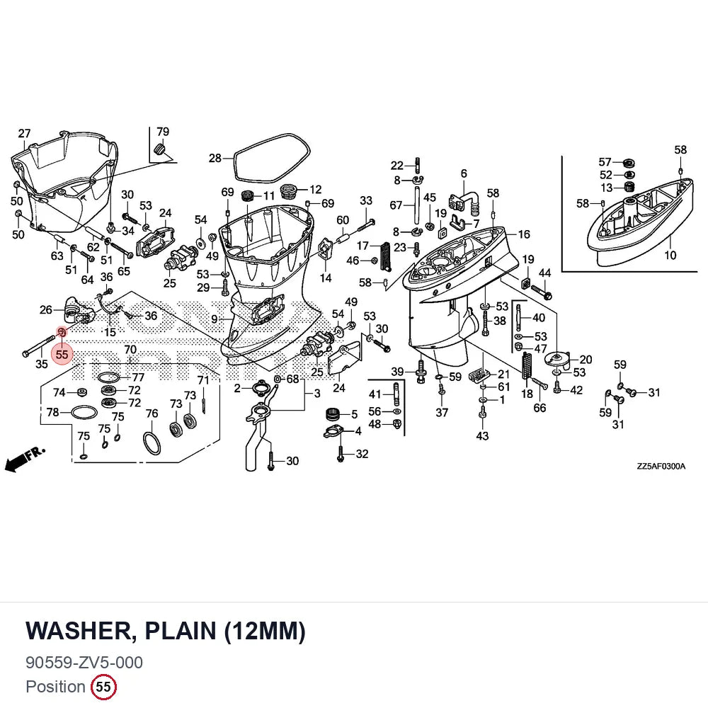 WASHER, PLAIN (12MM)