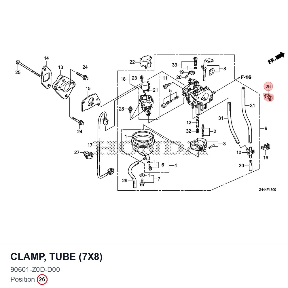 CLAMP, TUBE (7X8)