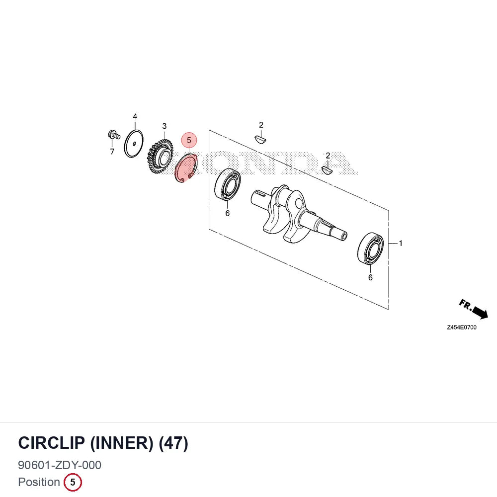 CIRCLIP (INNER) (47)