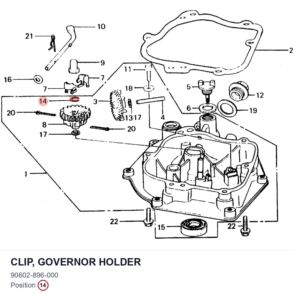 CLIP, GOVERNOR HOLDER