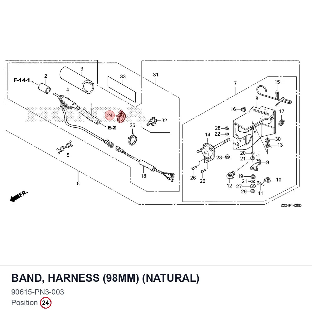 BAND, HARNESS (98MM) (NATURAL)