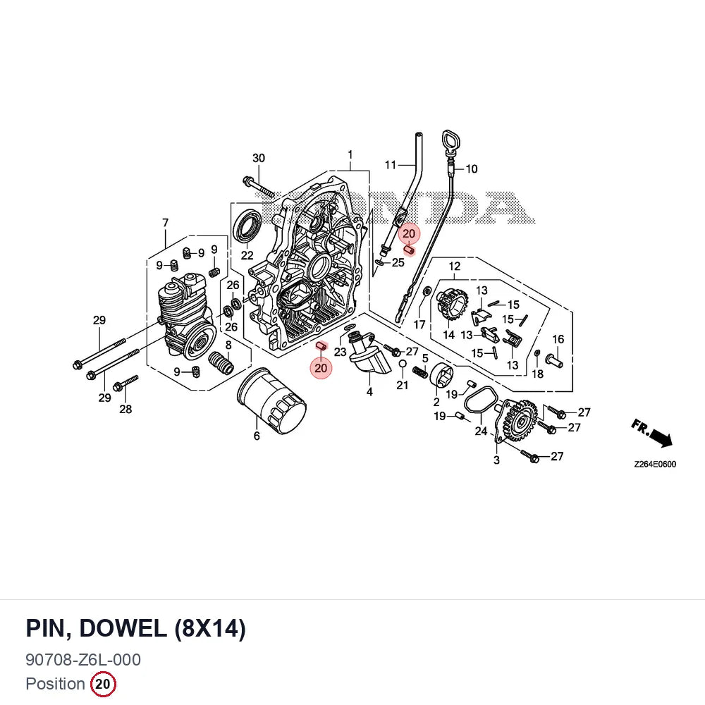 PIN, DOWEL (8X14)