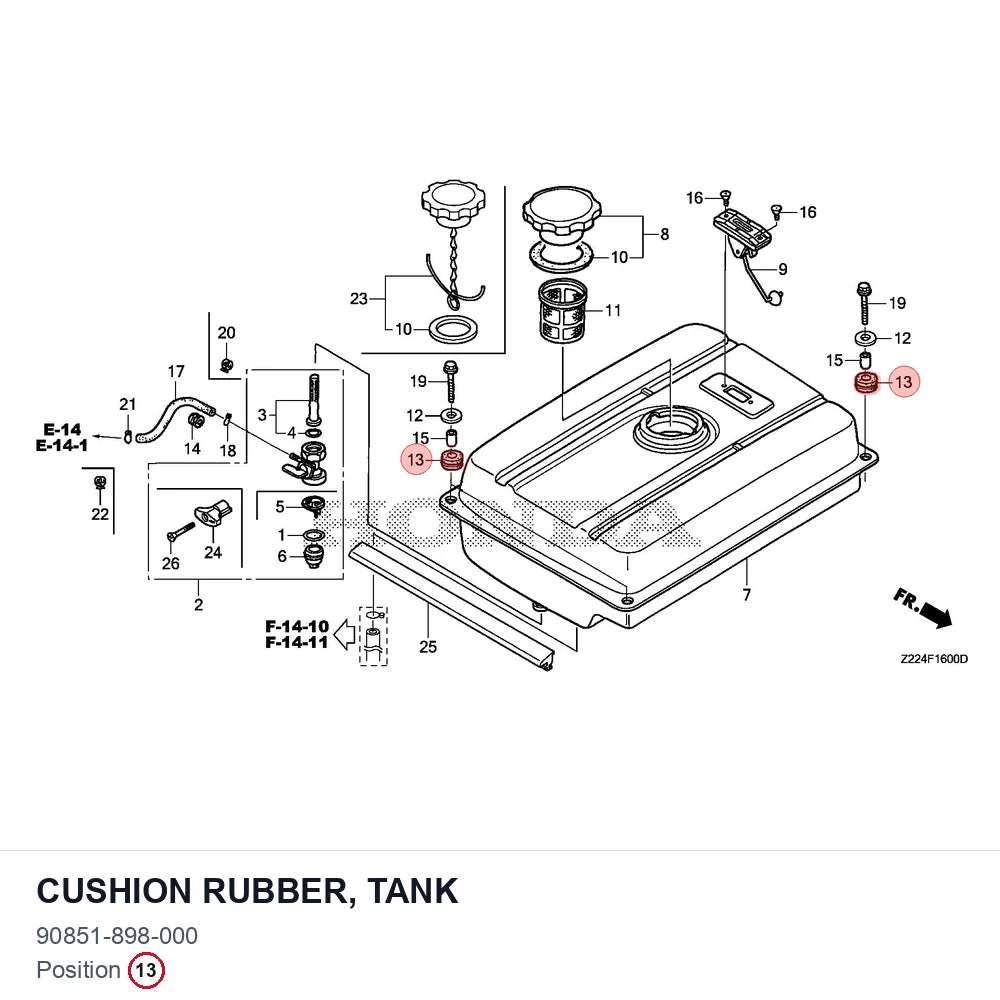 Cushion Rubber, Tank