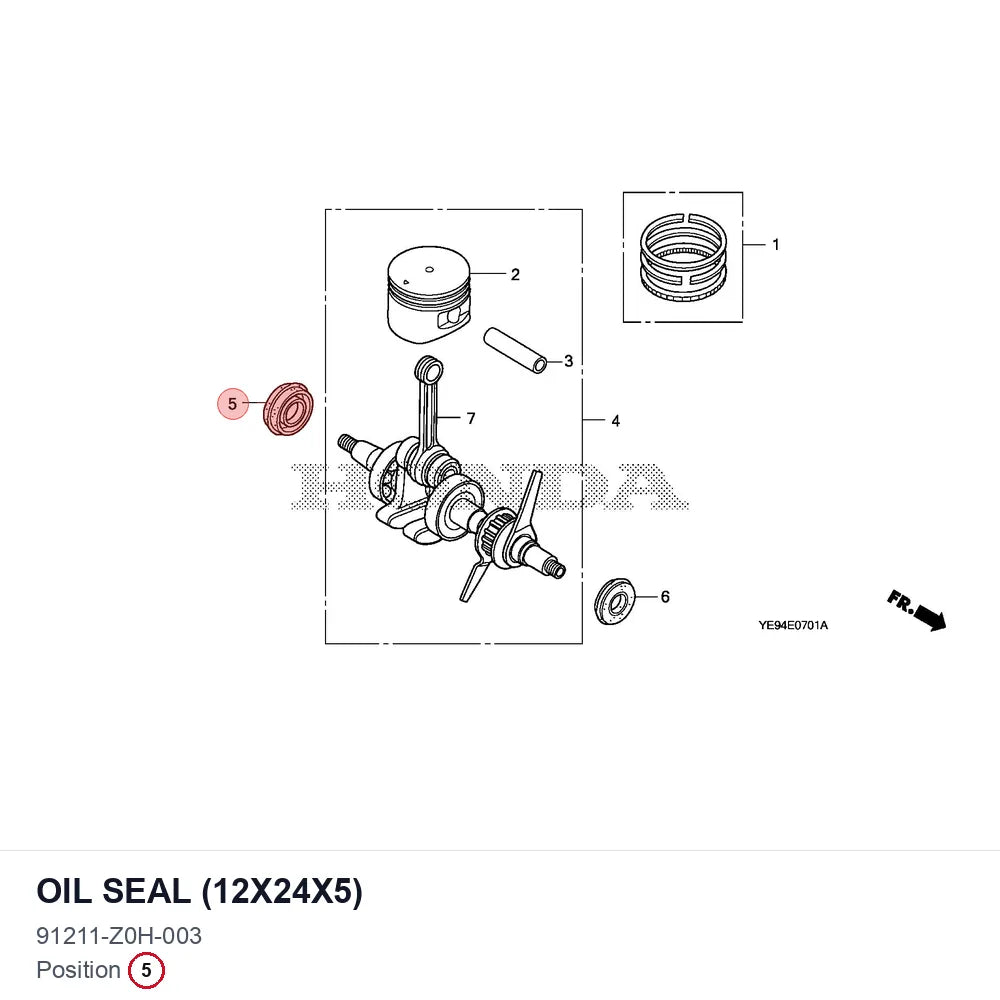 OIL SEAL (12X24X5)