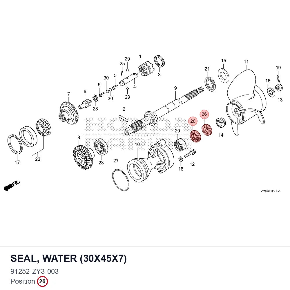 SEAL, WATER (30X45X7)