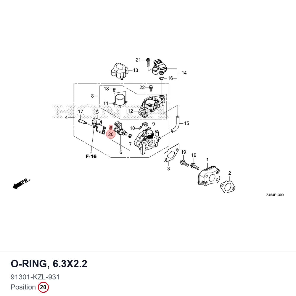 O-RING, 6.3X2.2