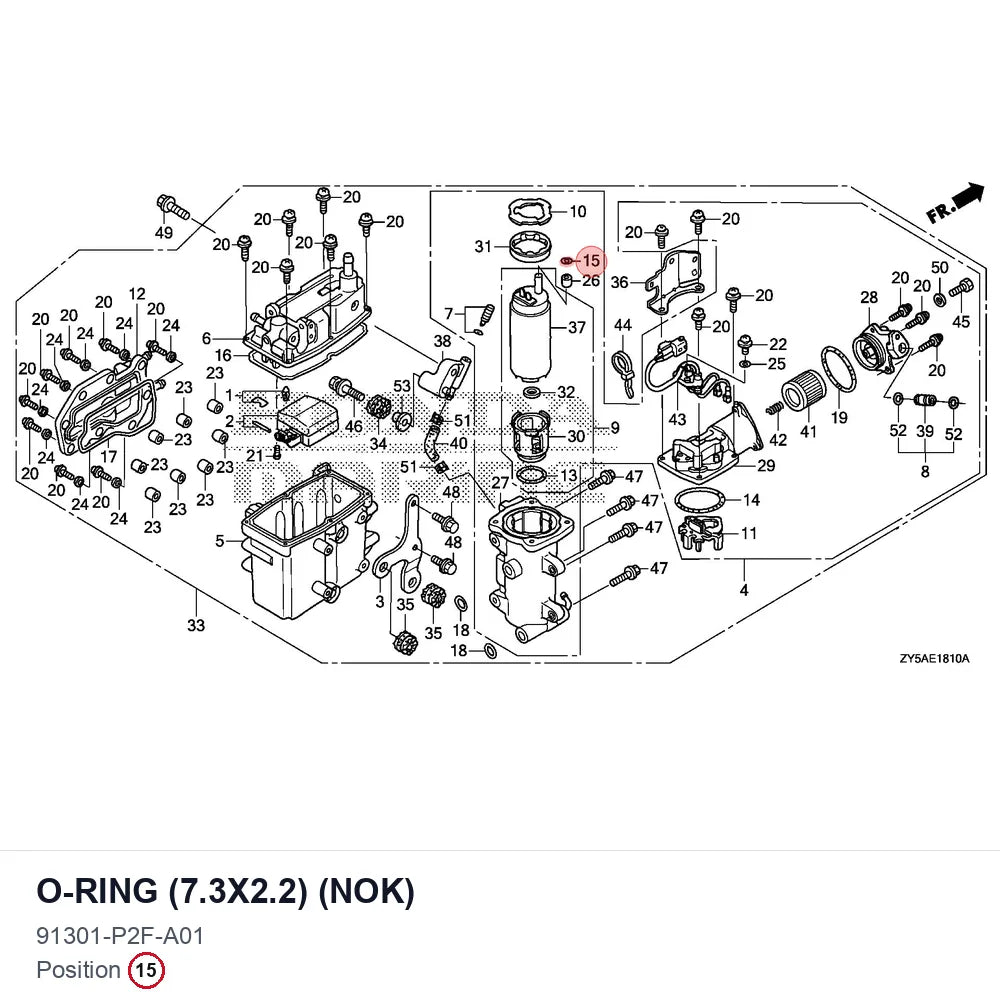 O-RING (7.3X2.2) (NOK)