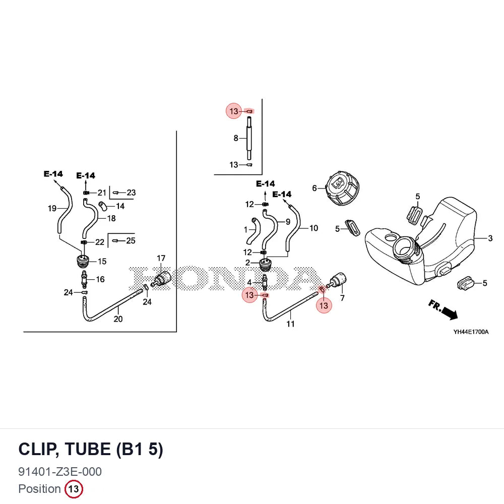 CLIP, TUBE (B1 5)